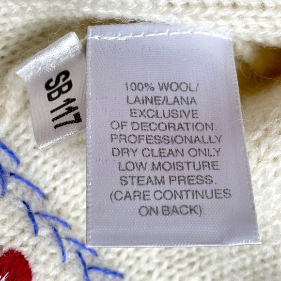 Susan Bristol Vintage 1997 Wool Cardigan Sweater Size M - Picture 7 of 7